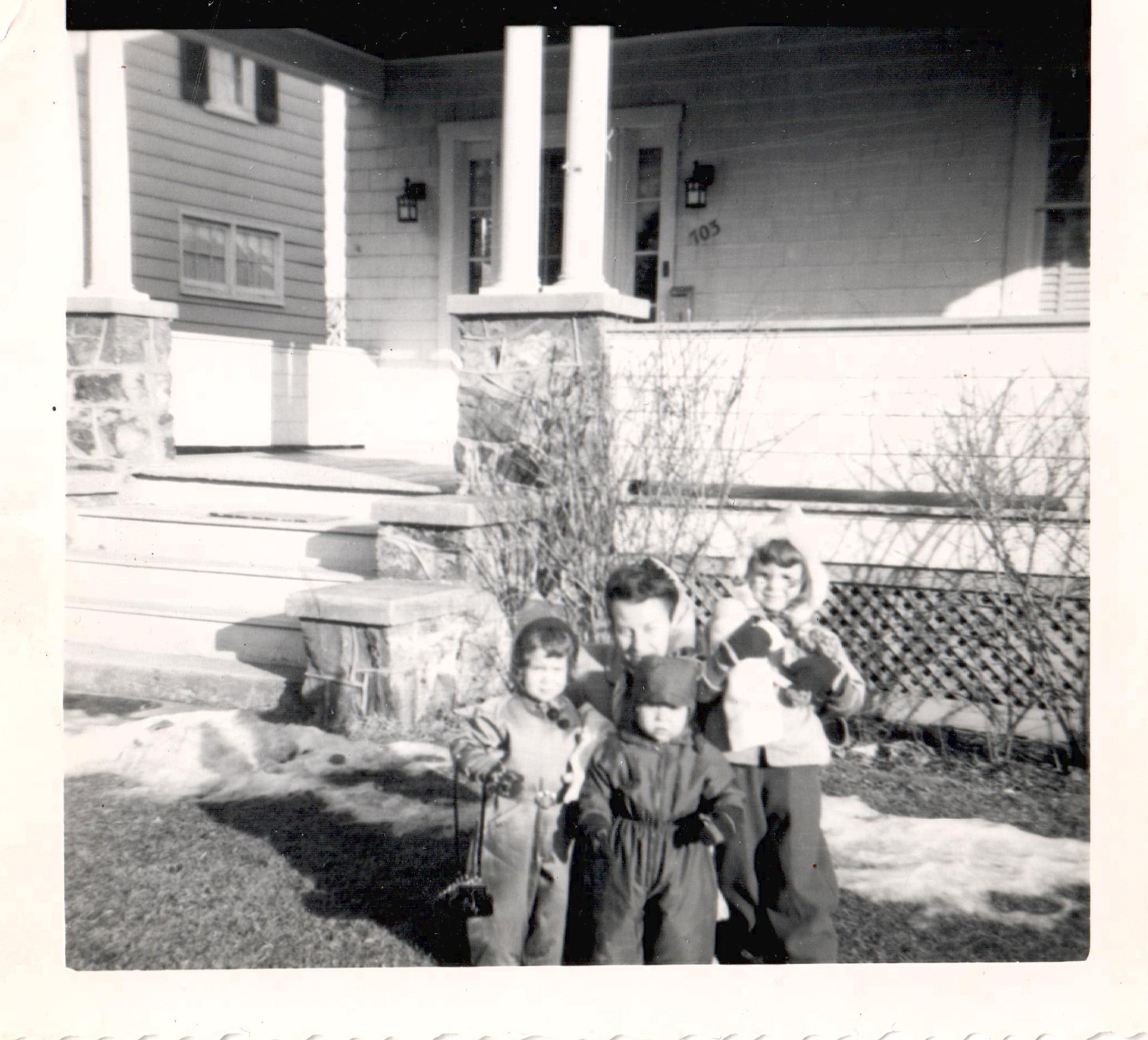 Elice (about 2), Maxine, David and Arlene — 703 Dryden Drive, Baltimore