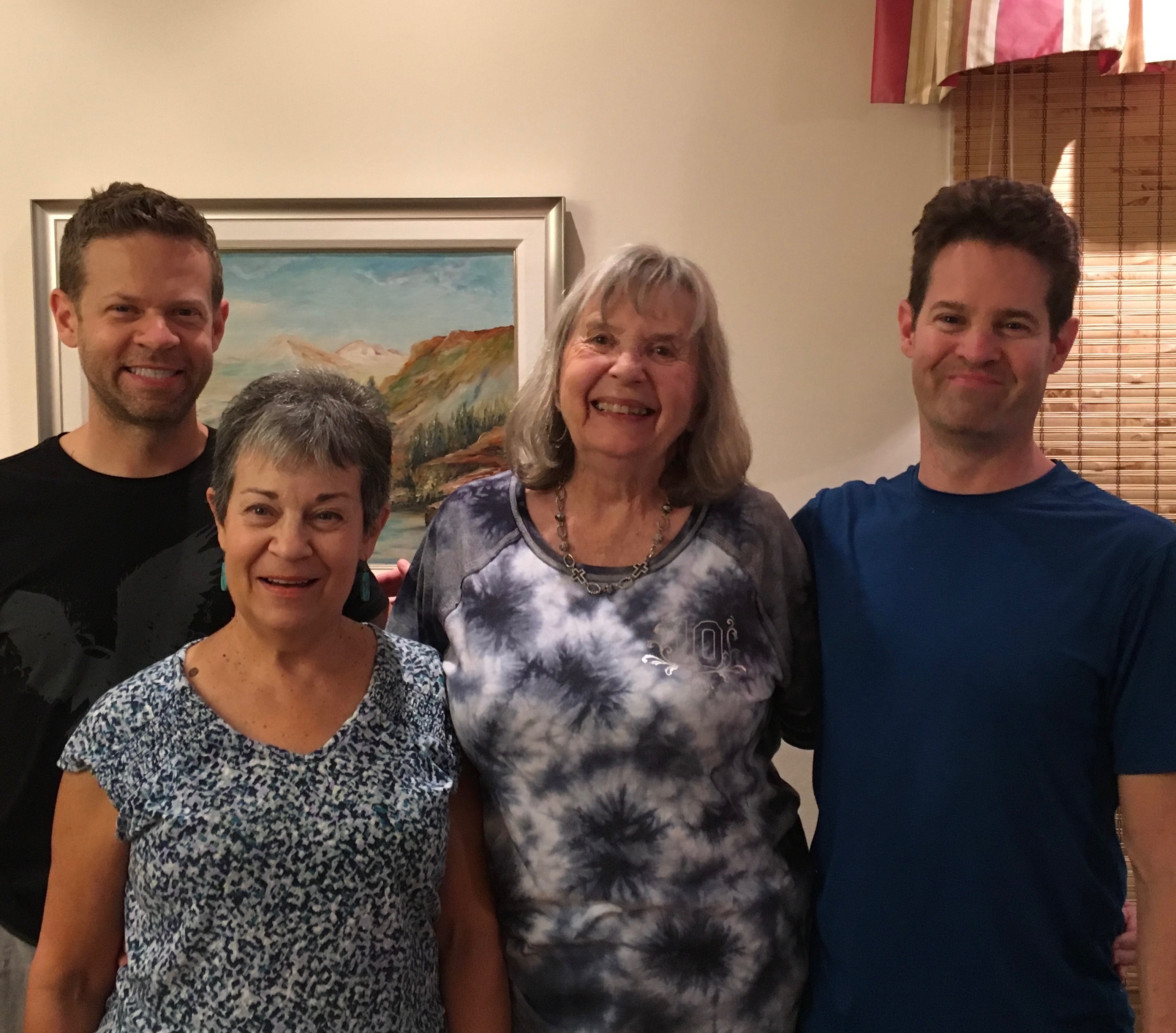 Elice with her sons and a dear friend