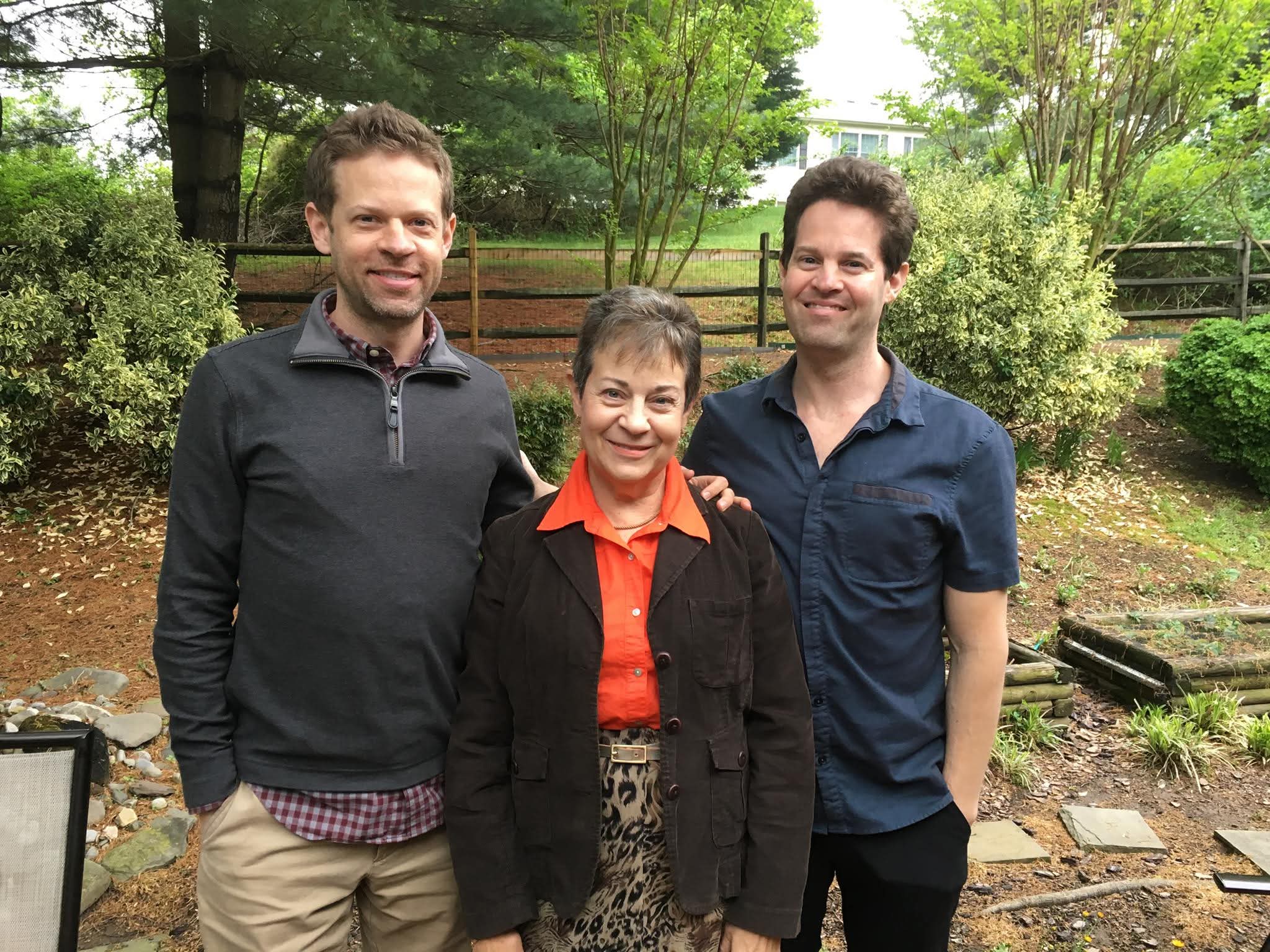 Elice with Christopher and David