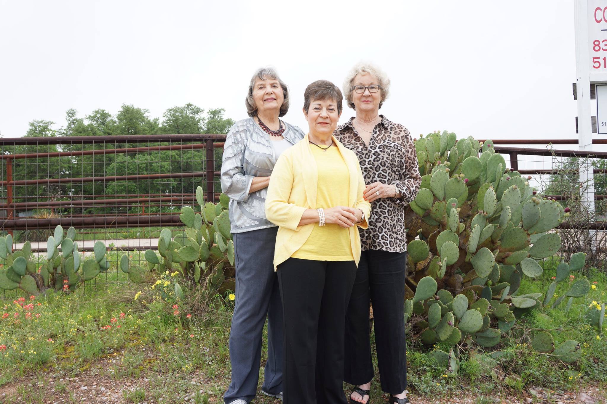 Three women at the farm